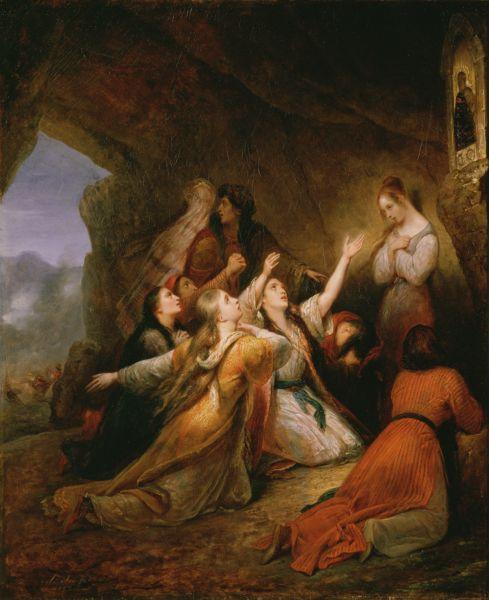 Ary Scheffer Greek Women Imploring at the Virgin of Assistance